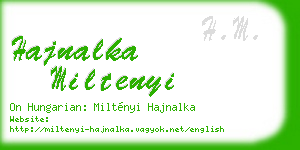 hajnalka miltenyi business card
