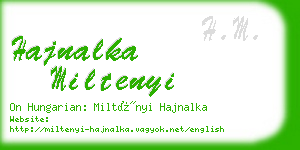 hajnalka miltenyi business card